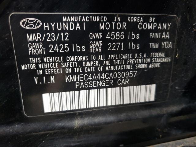 Photo 11 VIN: KMHEC4A44CA030957 - HYUNDAI SONATA HYB 