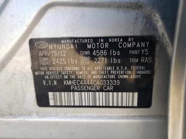 Photo 11 VIN: KMHEC4A44CA033339 - HYUNDAI SONATA HYB 