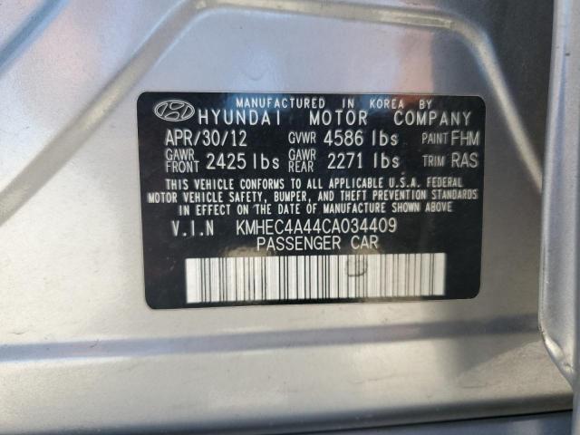 Photo 12 VIN: KMHEC4A44CA034409 - HYUNDAI SONATA 