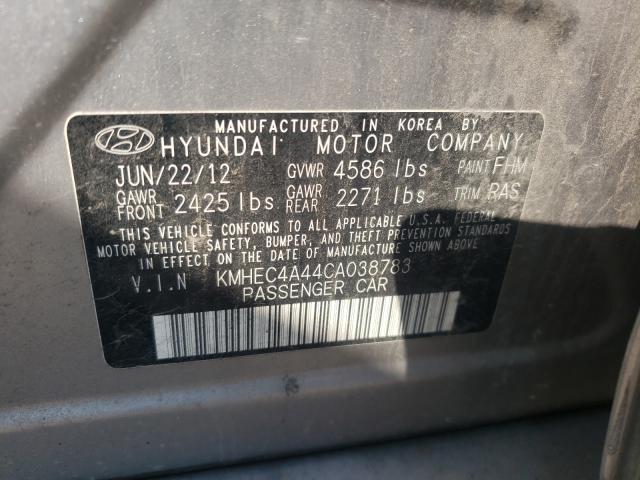 Photo 9 VIN: KMHEC4A44CA038783 - HYUNDAI SONATA HYB 