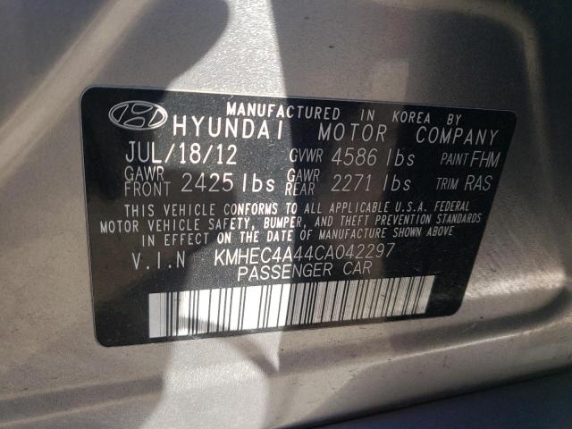 Photo 9 VIN: KMHEC4A44CA042297 - HYUNDAI SONATA HYB 