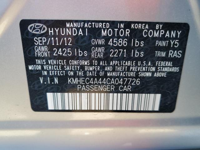 Photo 12 VIN: KMHEC4A44CA047726 - HYUNDAI SONATA 