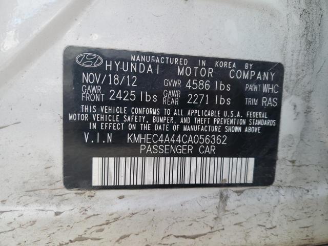 Photo 12 VIN: KMHEC4A44CA056362 - HYUNDAI SONATA 