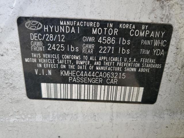 Photo 11 VIN: KMHEC4A44CA063215 - HYUNDAI SONATA HYB 