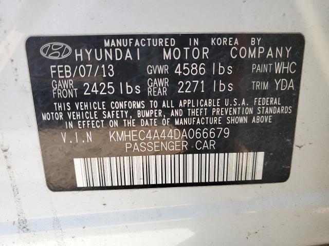 Photo 12 VIN: KMHEC4A44DA066679 - HYUNDAI SONATA 