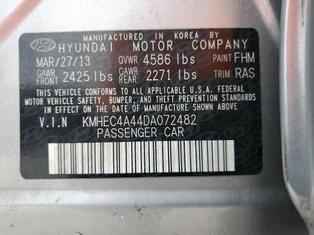 Photo 11 VIN: KMHEC4A44DA072482 - HYUNDAI SONATA 