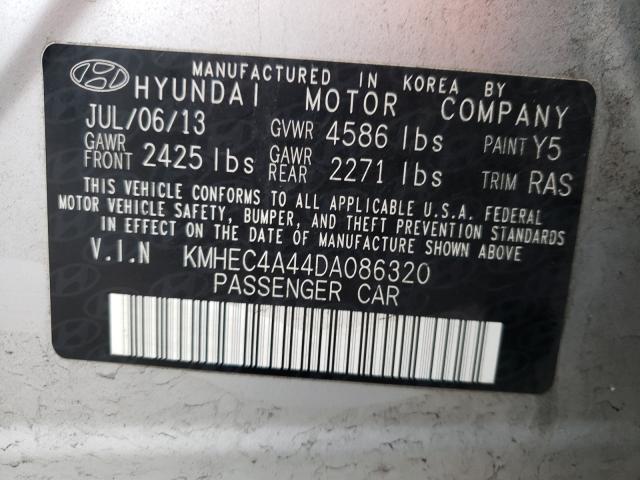 Photo 9 VIN: KMHEC4A44DA086320 - HYUNDAI SONATA HYB 