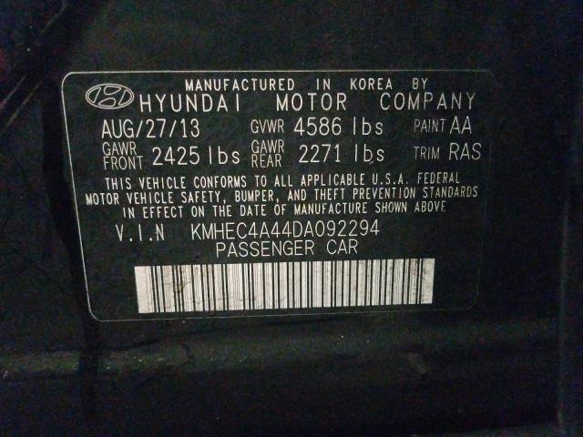 Photo 9 VIN: KMHEC4A44DA092294 - HYUNDAI SONATA HYB 