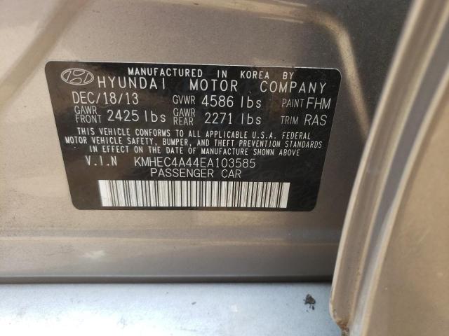 Photo 11 VIN: KMHEC4A44EA103585 - HYUNDAI SONATA 