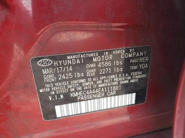 Photo 11 VIN: KMHEC4A44EA111881 - HYUNDAI SONATA HYB 