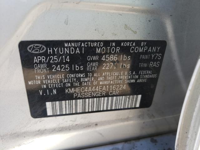 Photo 9 VIN: KMHEC4A44EA116224 - HYUNDAI SONATA 