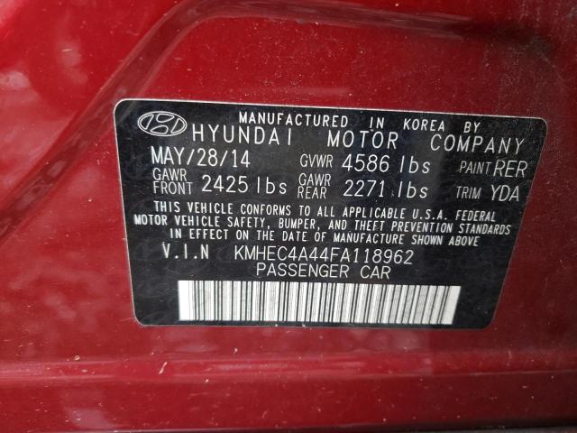 Photo 9 VIN: KMHEC4A44FA118962 - HYUNDAI SONATA HYB 