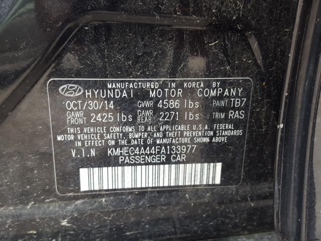 Photo 9 VIN: KMHEC4A44FA133977 - HYUNDAI SONATA HYB 