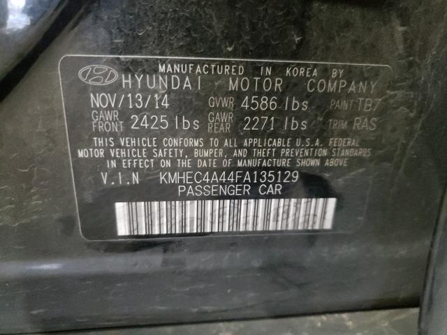 Photo 9 VIN: KMHEC4A44FA135129 - HYUNDAI SONATA HYB 