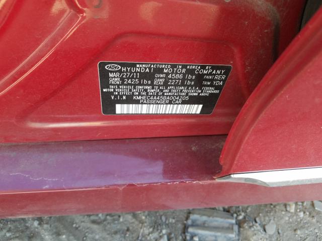 Photo 9 VIN: KMHEC4A45BA004205 - HYUNDAI SONATA HYB 