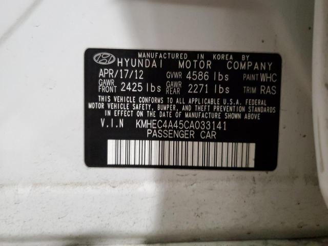 Photo 12 VIN: KMHEC4A45CA033141 - HYUNDAI SONATA 