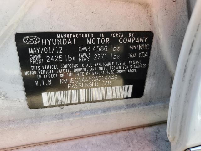 Photo 11 VIN: KMHEC4A45CA034449 - HYUNDAI SONATA 