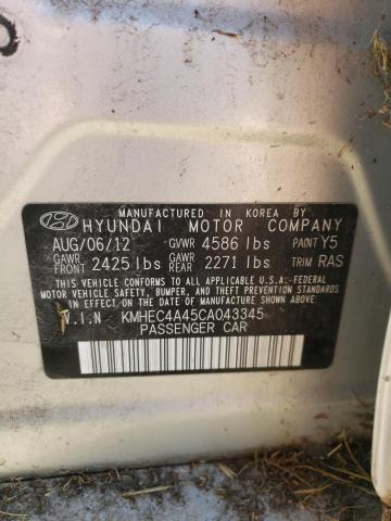 Photo 11 VIN: KMHEC4A45CA043345 - HYUNDAI SONATA HYB 