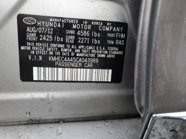 Photo 11 VIN: KMHEC4A45CA043989 - HYUNDAI SONATA HYB 