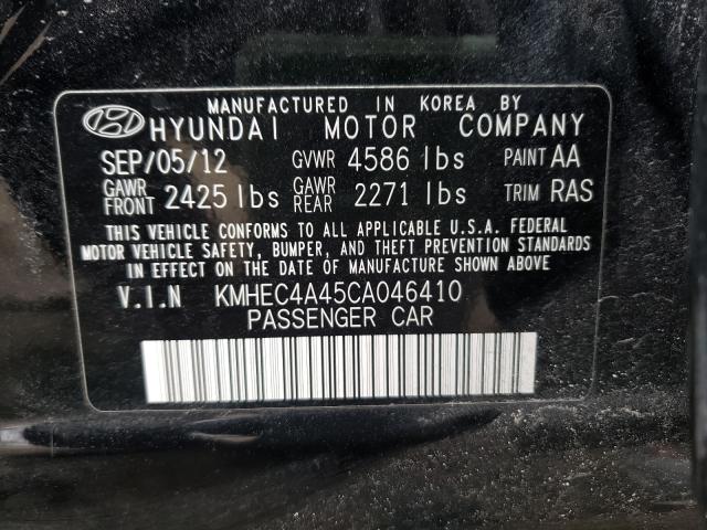 Photo 9 VIN: KMHEC4A45CA046410 - HYUNDAI SONATA HYB 