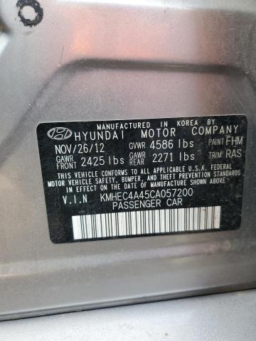 Photo 11 VIN: KMHEC4A45CA057200 - HYUNDAI SONATA 