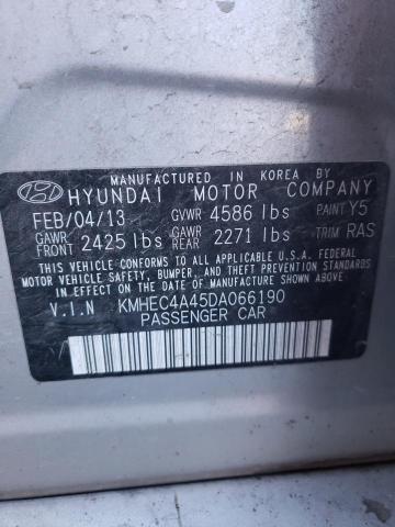 Photo 11 VIN: KMHEC4A45DA066190 - HYUNDAI SONATA HYB 