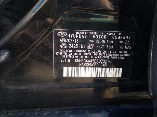 Photo 9 VIN: KMHEC4A45DA073270 - HYUNDAI SONATA HYB 