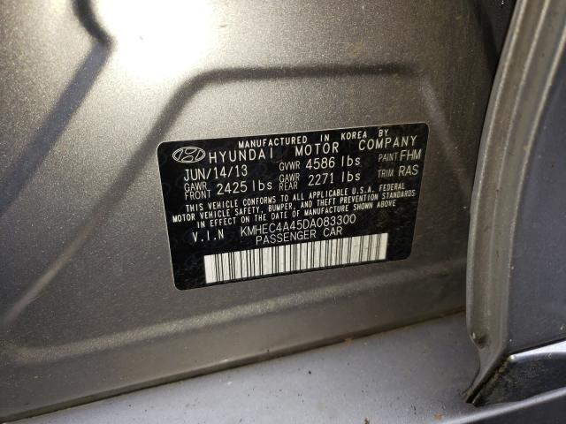 Photo 9 VIN: KMHEC4A45DA083300 - HYUNDAI SONATA HYB 