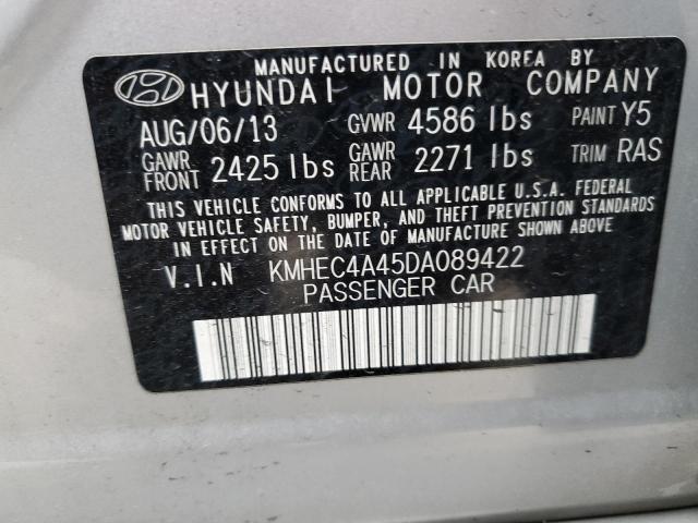 Photo 11 VIN: KMHEC4A45DA089422 - HYUNDAI SONATA HYB 