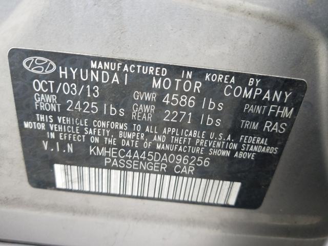 Photo 9 VIN: KMHEC4A45DA096256 - HYUNDAI SONATA HYB 