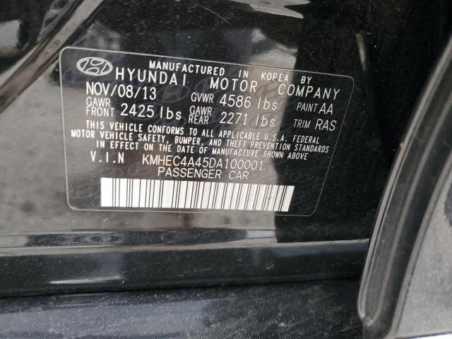 Photo 12 VIN: KMHEC4A45DA100001 - HYUNDAI SONATA HYB 