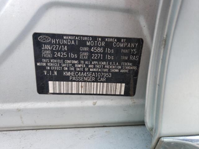 Photo 12 VIN: KMHEC4A45EA107953 - HYUNDAI SONATA 