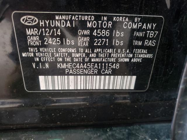 Photo 9 VIN: KMHEC4A45EA111548 - HYUNDAI SONATA 