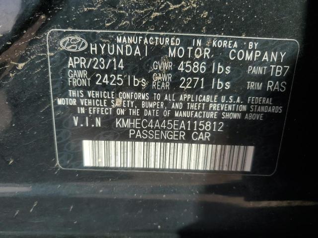 Photo 11 VIN: KMHEC4A45EA115812 - HYUNDAI SONATA HYB 