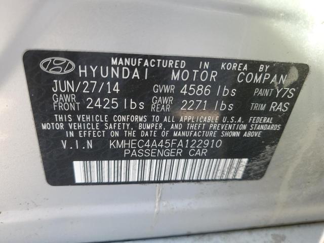 Photo 11 VIN: KMHEC4A45FA122910 - HYUNDAI SONATA 