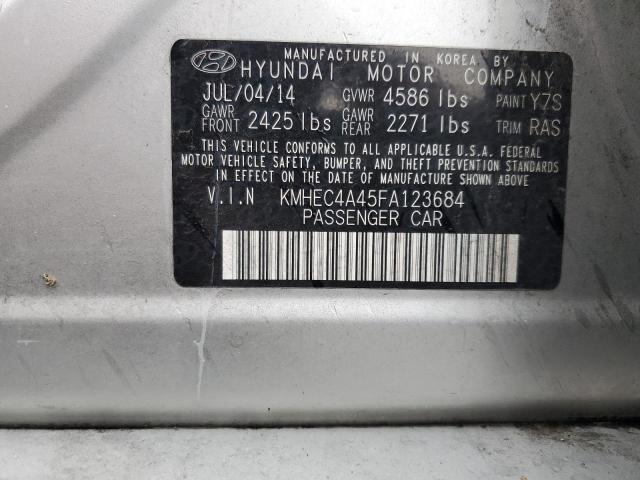 Photo 11 VIN: KMHEC4A45FA123684 - HYUNDAI SONATA 