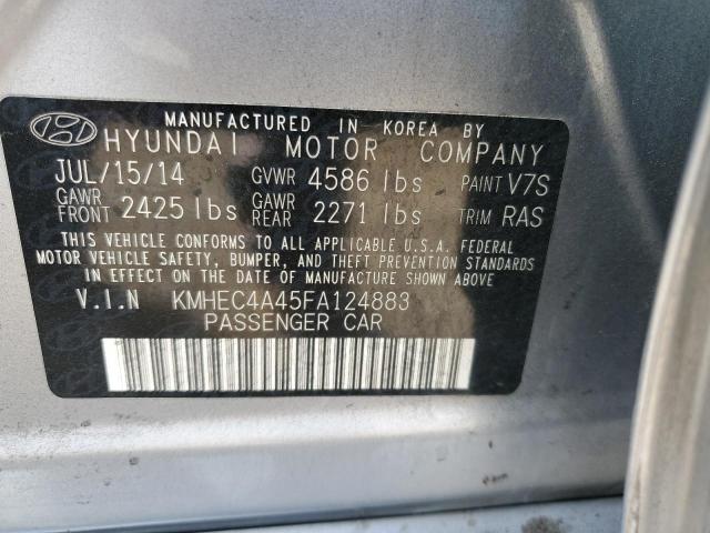 Photo 12 VIN: KMHEC4A45FA124883 - HYUNDAI SONATA HYB 