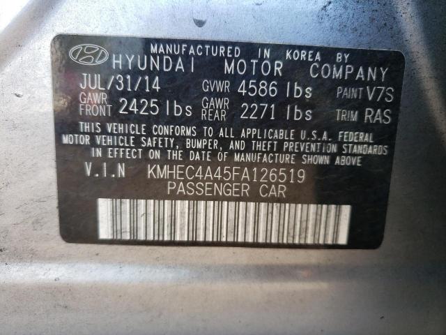 Photo 12 VIN: KMHEC4A45FA126519 - HYUNDAI SONATA 