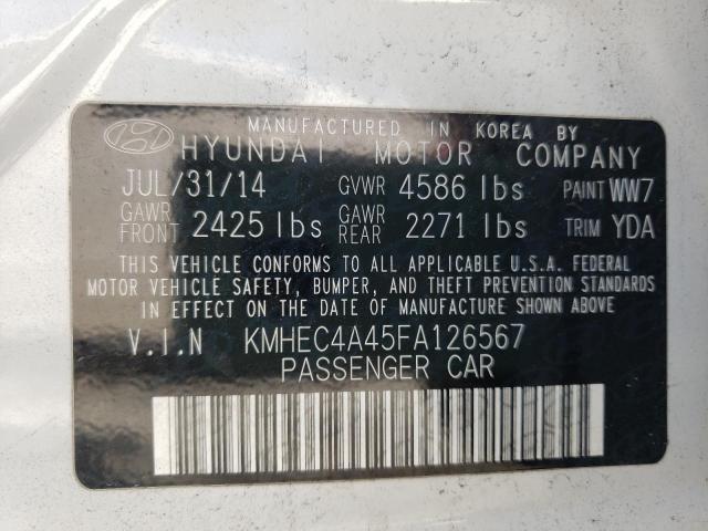 Photo 9 VIN: KMHEC4A45FA126567 - HYUNDAI SONATA HYB 