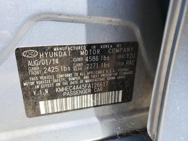 Photo 12 VIN: KMHEC4A45FA126617 - HYUNDAI SONATA 