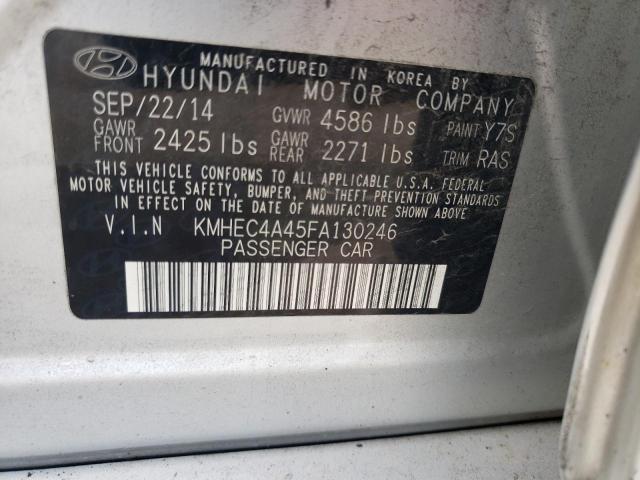 Photo 9 VIN: KMHEC4A45FA130246 - HYUNDAI SONATA HYB 