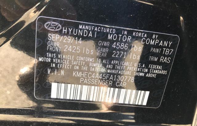 Photo 9 VIN: KMHEC4A45FA130778 - HYUNDAI SONATA HYBRID 