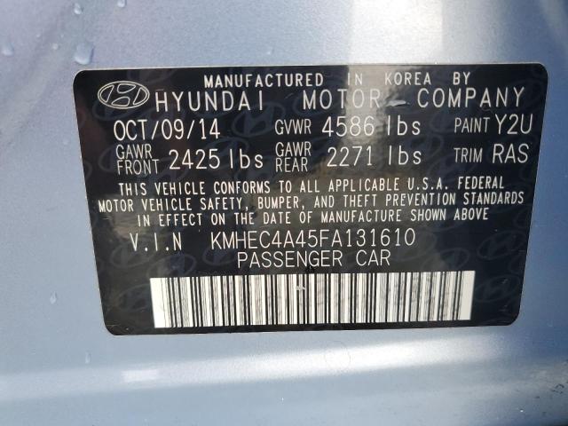 Photo 12 VIN: KMHEC4A45FA131610 - HYUNDAI SONATA 