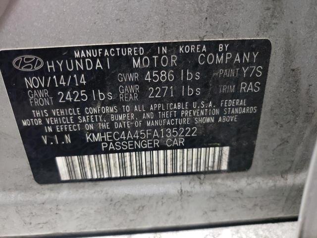 Photo 9 VIN: KMHEC4A45FA135222 - HYUNDAI SONATA HYB 