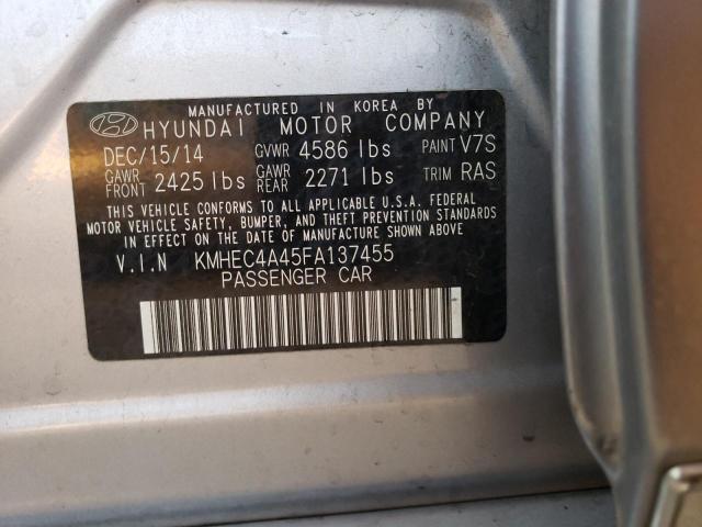 Photo 11 VIN: KMHEC4A45FA137455 - HYUNDAI SONATA HYB 