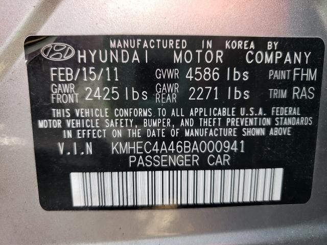 Photo 9 VIN: KMHEC4A46BA000941 - HYUNDAI SONATA HYB 