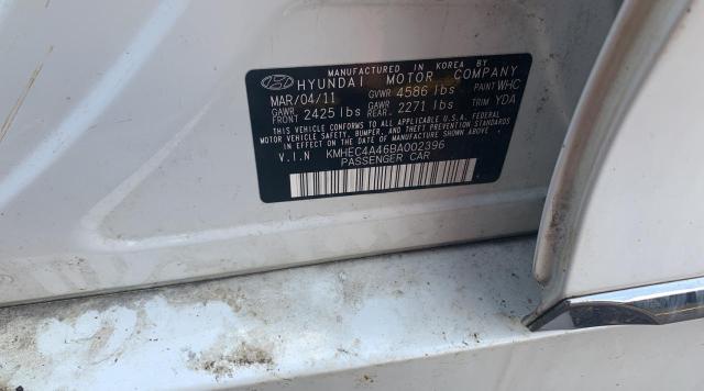 Photo 9 VIN: KMHEC4A46BA002396 - HYUNDAI SONATA HYB 