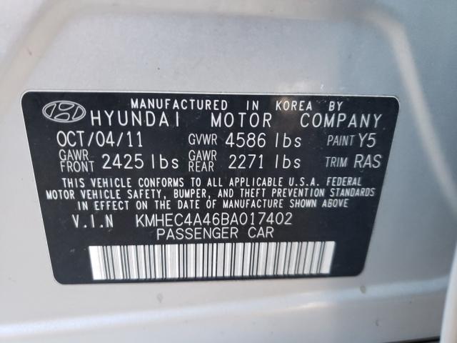 Photo 9 VIN: KMHEC4A46BA017402 - HYUNDAI SONATA HYB 