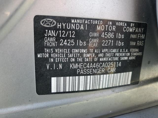 Photo 11 VIN: KMHEC4A46CA025114 - HYUNDAI SONATA HYB 