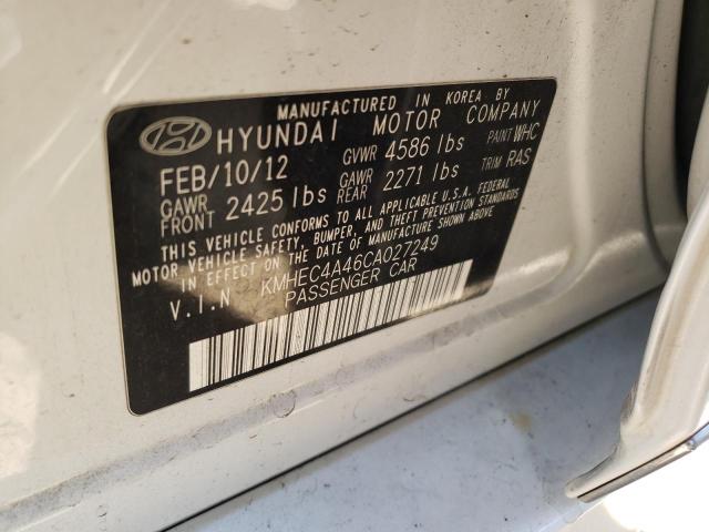 Photo 9 VIN: KMHEC4A46CA027249 - HYUNDAI SONATA HYB 